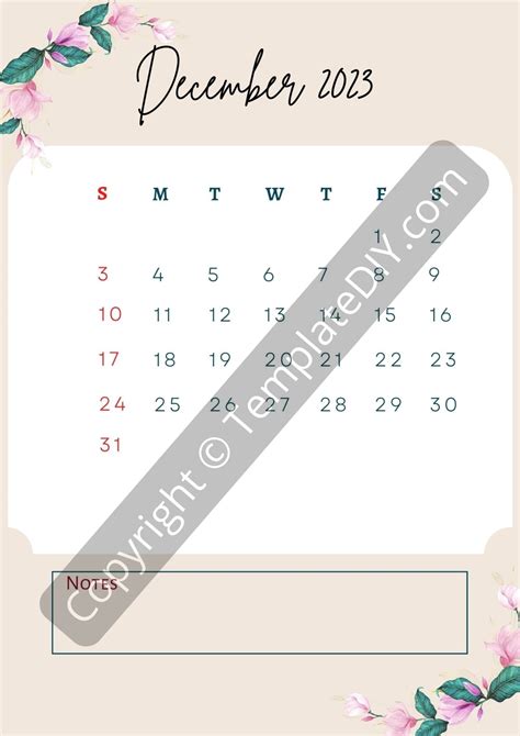 December Calendar Template Excel - Dyane Yasmin