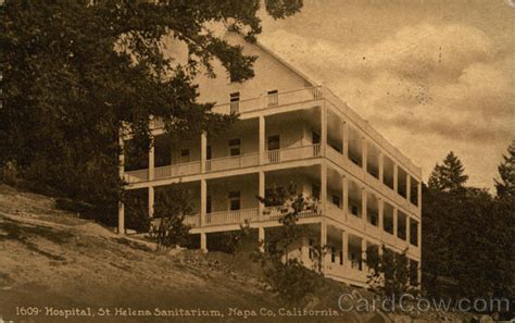 Hospital, St. Helena Sanitarium, Napa Co. Saint Helena, CA Postcard