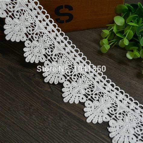 Guipure Lace Fabrics 5 5cm Cotton Lace Trim Water Soluble Lace