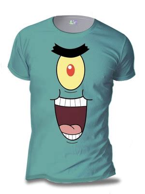 Camiseta Avulsa Plankton Bob Esponja Compre Produtos Personalizados