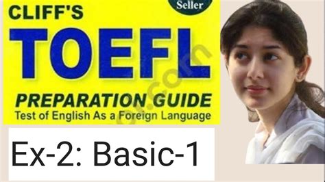 Cliffs Toefl Ex 02 Basic 01 YouTube