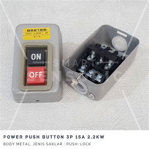 Jual Power Push Button Switch Bs B A V Kw Phase Bs B