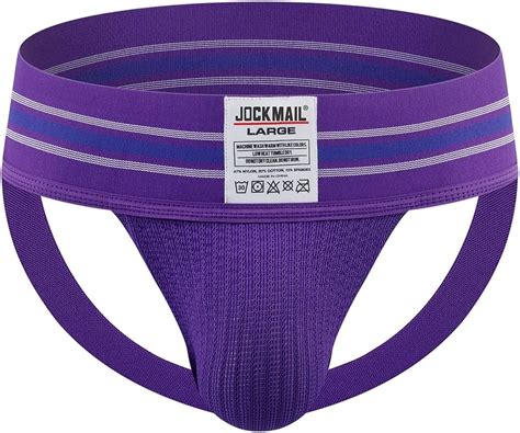 Jockmail 4pcs Pack Sexy Mens Jock Strap Briefs Mens Athletic Jock Strap