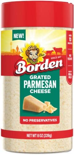 Borden Grated Parmesan Cheese Canister 8 Oz Kroger