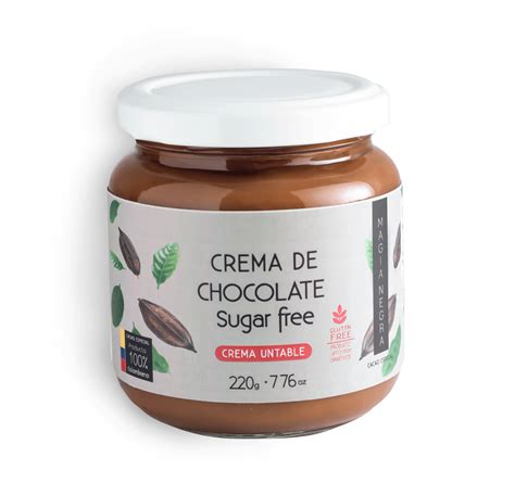 Crema esparcible de chocolate con almendras sin azúcar Magia Negra