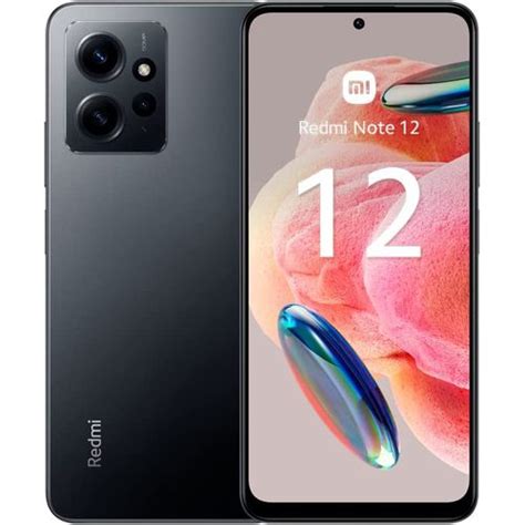 Xiaomi Redmi Note 12 Onyx Gray 4gb Ram 128gb Rom Fiche Technique Et Prix Au Maroc Electronix