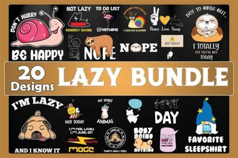 Lazy Svg Bundle Bundle · Creative Fabrica