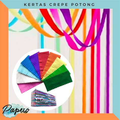 Jual Kertas Crepe Krep Potong Isi 12 Pack Shopee Indonesia