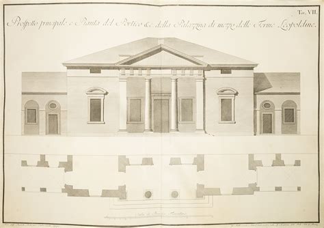 Raccolta Dei Disegni Delle Fabbriche De Bagni Di Montecatini Nella