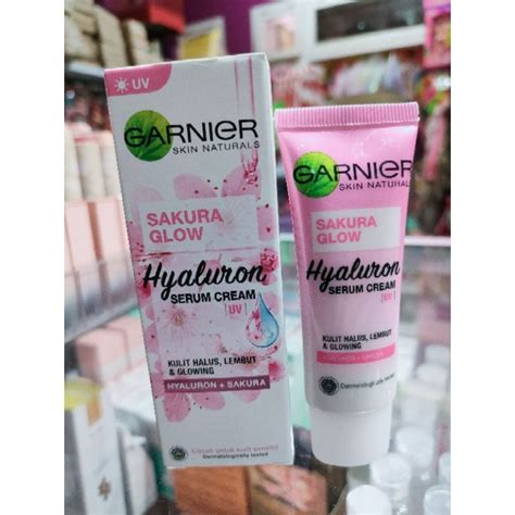 Jual Garnier Sakura Glow Hyaluron Serum Cream Uv Ml Shopee Indonesia