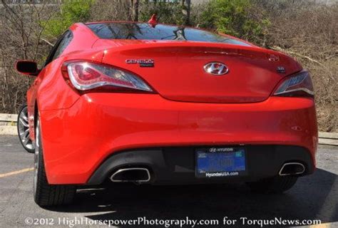 The Back End Of The 2013 Hyundai Genesis Coupe 3 8 R Spec Torque News