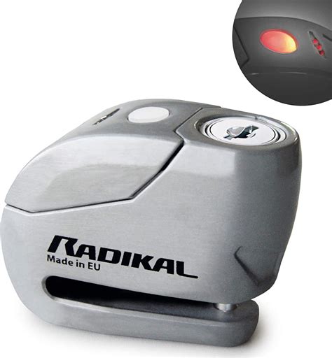 Amazon RADIKAL RK9Z Alarm Disc Lock 120db ON OFF Warning