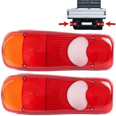 ROBUST 2 Pcs Rear Tail Light Lens Eclipse Teardrop For Nissan Cabstar