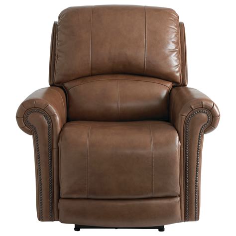 Bassett Olsen Club Level Traditional Power Lay Flat Recliner With