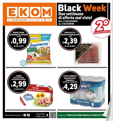 Volantino Ekom Black Week Dal Al