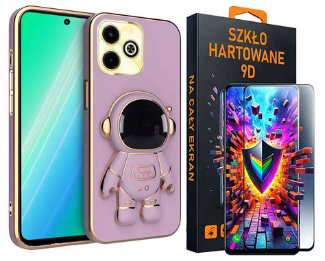 Etui do Infinix Hot 40i Smart 8 Plecki Case SZKŁO 9D NA CAŁY EKRAN Sklep Opinie Cena w