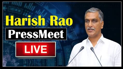 Minister Harish Rao Press Meet Conference From Telangana Bhavan News