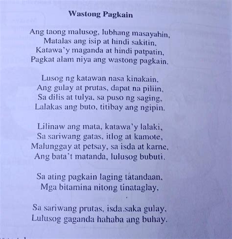 May Tugma Ba Ang Dulo Ng Mga Taludtod Magbigay Ng Mga Halimbawa Ng