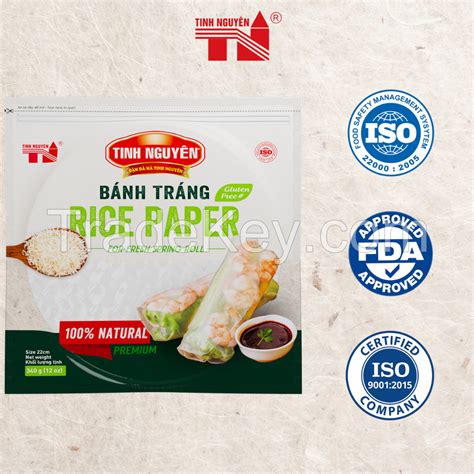 Tinh Nguyen Rice Paper 22cm Spring Roll Rice Paper Vietnam Rice