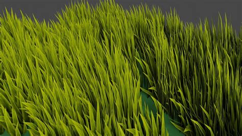 3d Model Grass Geometry Nodes Blender Vr Ar Low Poly Cgtrader