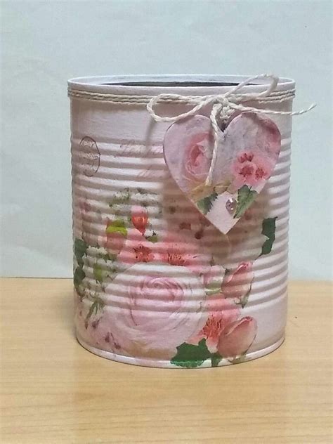 How To Make Decoupaged Tin Cans Artofit