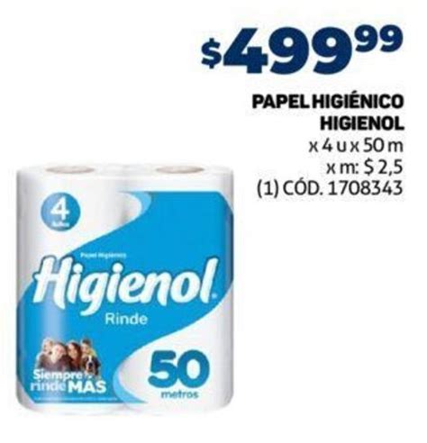 Papel HigiÉnico Higienol X 4u X 50m Oferta En Makro