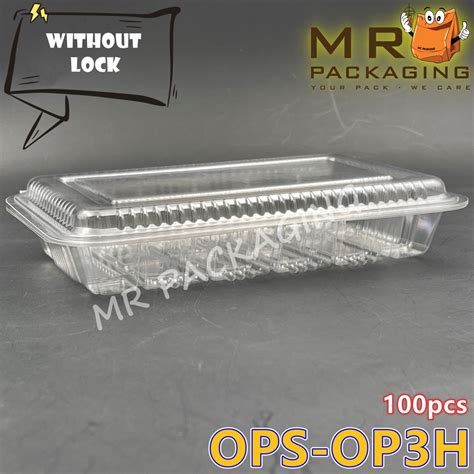 Ops Op H Go H Benxon Plastic Tray Pcs Bakery Disposable