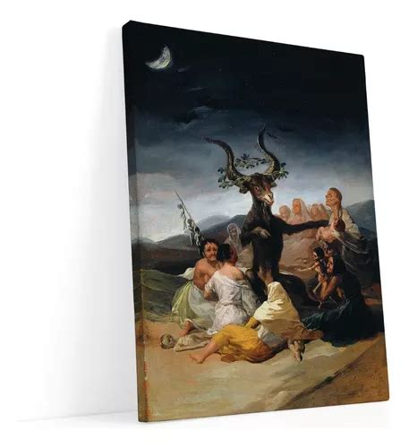 El Aquelarre Brujas Francisco De Goya Cuadro Canvas Meses sin interés