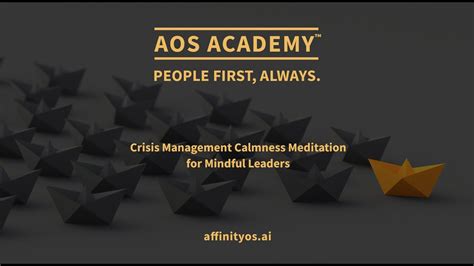 Crisis Management Calmness Practice A Short Guided Meditation For