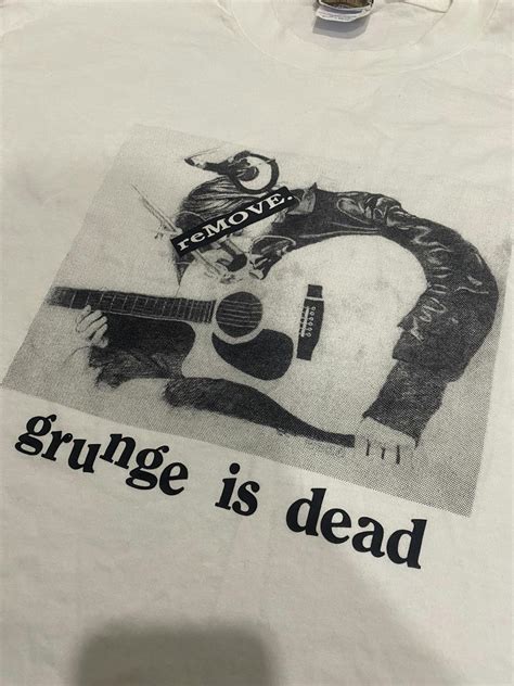 Vintage Vintage Grunge Is Dead Kurt Cobain Size L Grailed