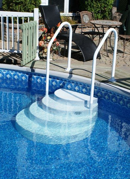 The Step Above Ground Drop In Two Rails Pool Supplies Canada Pool