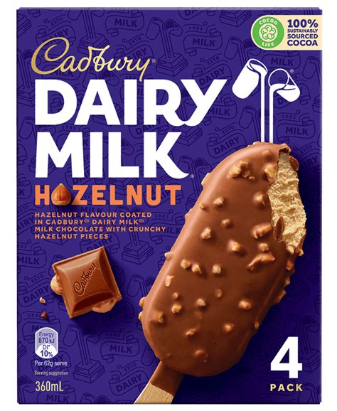 Cadbury® Dairy Milk® Hazelnut - Peters Ice Cream