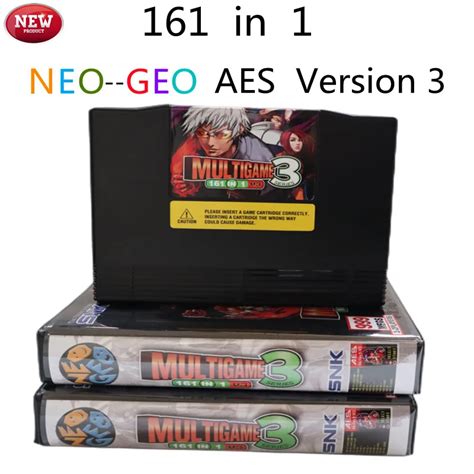 Version 3 Arcade Cassette 161 In 1 NEO GEO AES Multi Games Cartridge