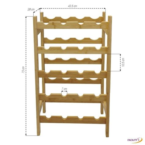Casier à vin en bambou