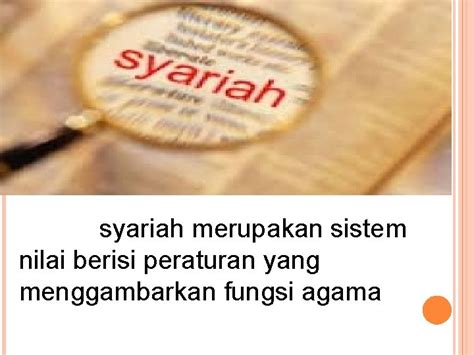 Integrasi Akidah Syariah Dan Akhlak Aqidah Merupakan Sistem