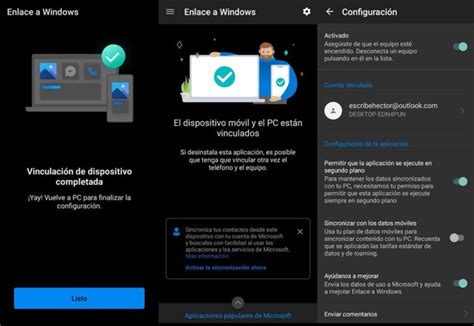 Enlace a Windows cómo funciona la app con la que pasar archivos a tu