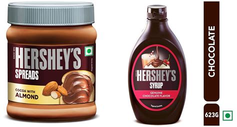 Hershey Spreads Cocoa With Almond G And Hershey S Chocolate Syrup