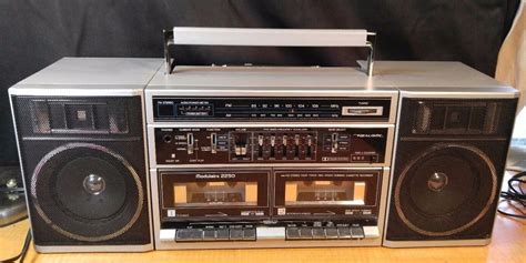 Vintage 80 S Realistic Modulaire 2250 Dual Cassette Am Fm Boombox Ghettoblaster Realistic