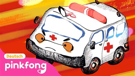 Krankenwagen Zur Rettung Auto Geschichten Baby Shark Deutsch