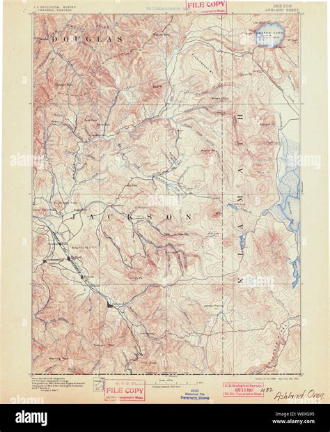 Map Of Ashland Oregon Hi Res Stock Photography And Images Alamy