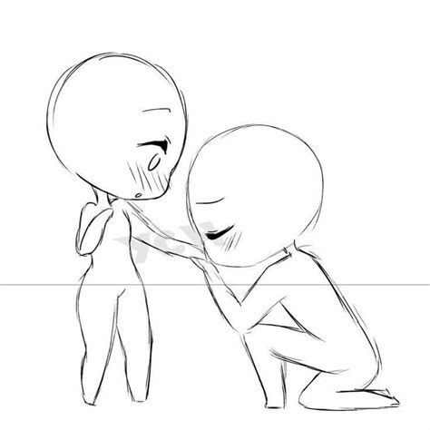 Chibi Couple Kissing Base