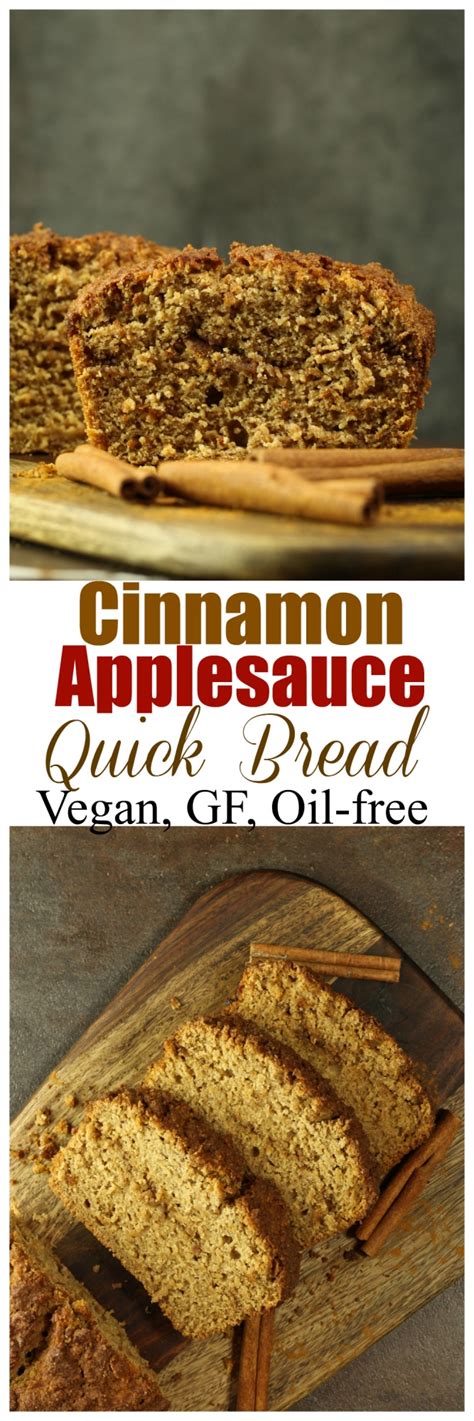 Vegan Gluten Free Cinnamon Applesauce Quick Bread The Vegan 8