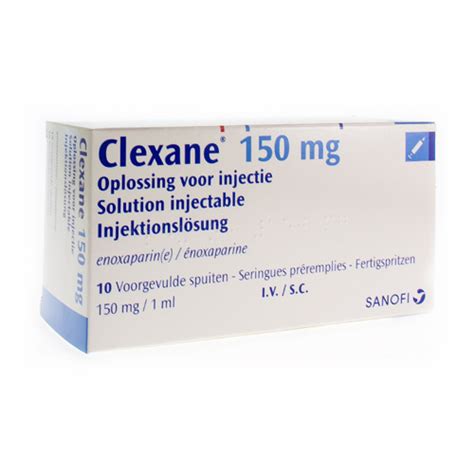 Clexane Spuit Inj X Mg Ml Apotheek Claeys