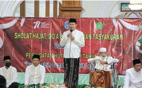 Gelar Tasyakuran Kemerdekaan Bupati Yes Berharap Perekonomian Ri Pulih