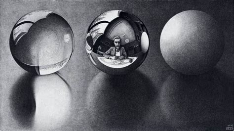 Mc Escher Hand With Reflecting Globe 1935 Lithograph Art