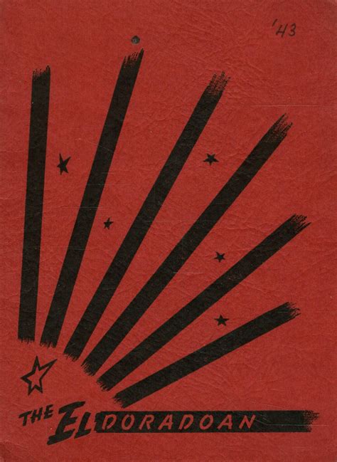 1943 Yearbook From El Dorado High School From El Dorado Kansas