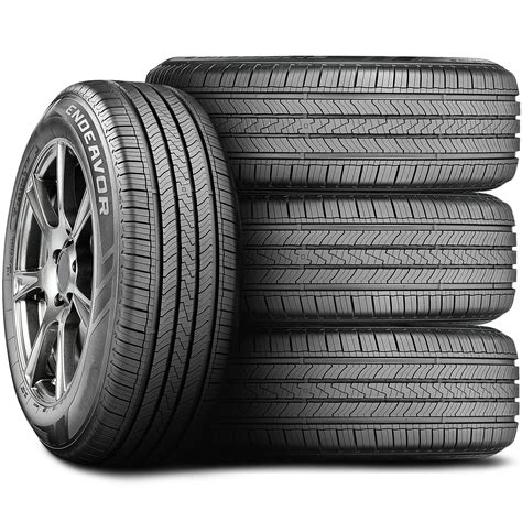 Set Of 4 Four Cooper Endeavor 21555r17 94v As As All Season Tires