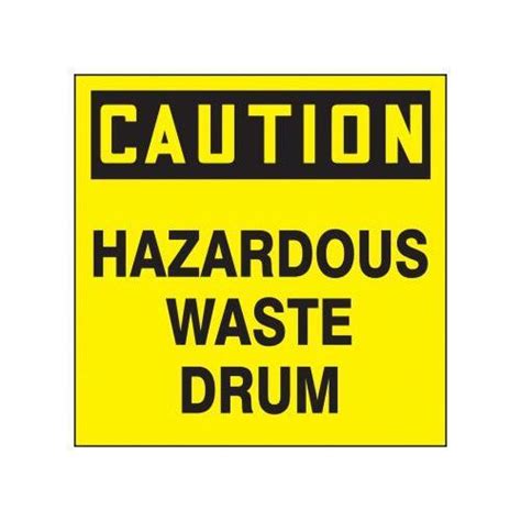 Order MHZW609EVC By Accuform 6 X 6 OSHA Label Hazardous Waste Drum