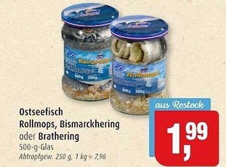 Ostseefisch Rollmops Bismarckhering Oder Brathering Angebot Bei