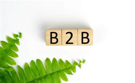 Premium Photo B B Business To Business Written On A Wooden Cubes